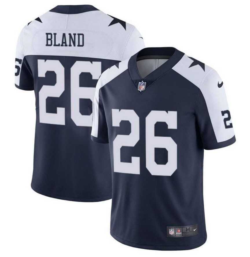Men & Women & Youth Dallas Cowboys #26 DaRon Bland Navy Thanksgiving Vapor Limited Stitched Jersey